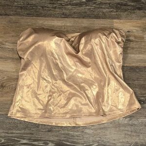 Gold tankini top